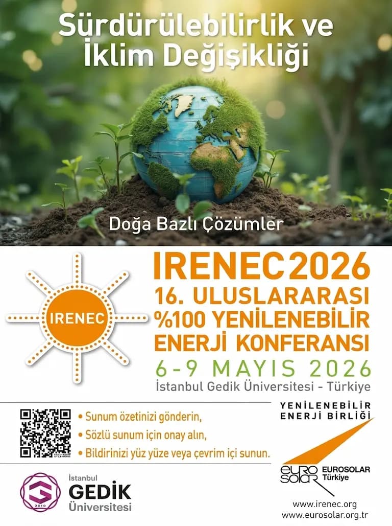 IRENEC 2026 - 16. Uluslararası %100 Yenilenebilir Enerji Konferansı
