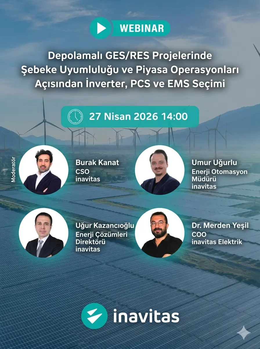Depolamalı GES/RES Projelerinde Şebeke Uyumluluğu ve Piyasa Operasyonları Açısından İnverter, PCS ve EMS Seçimi